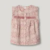 Ärmellose Bluse mit Blumenprint