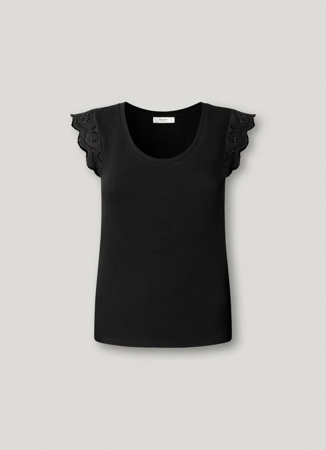 Ärmellose gerippte Bluse Ärmellose gerippte Bluse