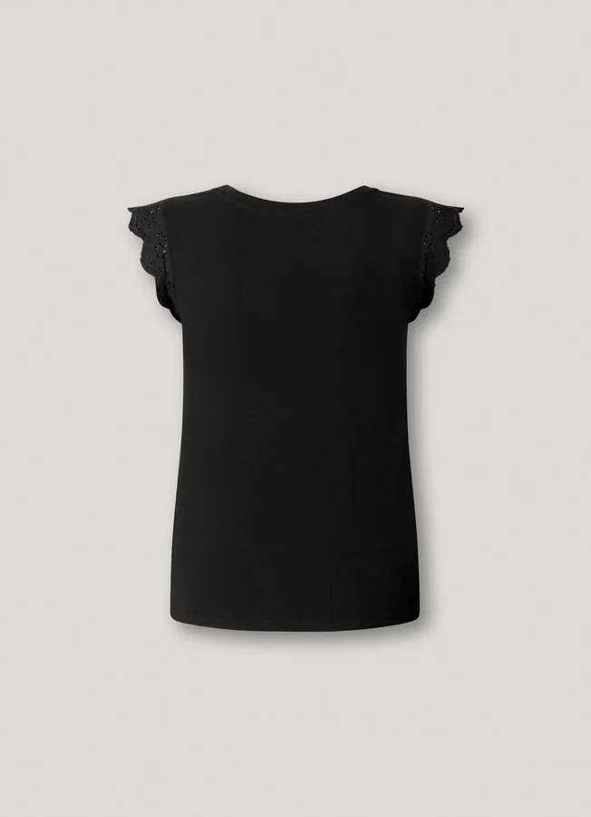 Ärmellose gerippte Bluse Ärmellose gerippte Bluse