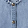 Ärmelloses Denim-Top Ärmelloses Denim-Top