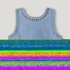 Ärmelloses Denim-Top Ärmelloses Denim-Top