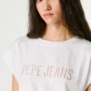 Ärmelloses Shirt mit durchbrochenem Logo