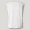 Ärmelloses Shirt mit durchbrochenem Logo