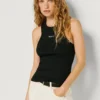 Ärmelloses Top mit Rippbündchen Ärmelloses Top mit Rippbündchen