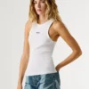 Ärmelloses Top mit Rippbündchen Ärmelloses Top mit Rippbündchen