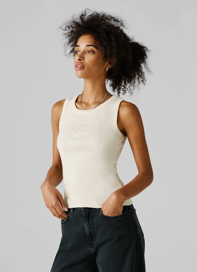 Ärmelloses Top mit Rippbündchen Ärmelloses Top mit Rippbündchen
