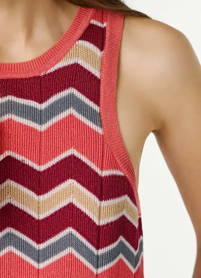 Ärmelloses Top mit Rippbündchen Ärmelloses Top mit Rippbündchen