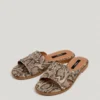 Sandalen mit Animal-Print Sandalen mit Animal-Print
