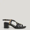 Sandalen mit Animal-Print-Details