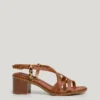 Sandalen mit Animal-Print-Details