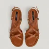 Sandalen mit Animal-Print-Details