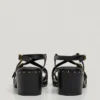 Sandalen mit Animal-Print-Details