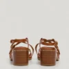Sandalen mit Animal-Print-Details