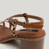 Sandalen mit Animal-Print-Details
