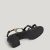 Sandalen mit Animal-Print-Details