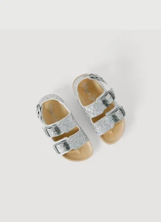 Sandalen mit Glitzer-Details