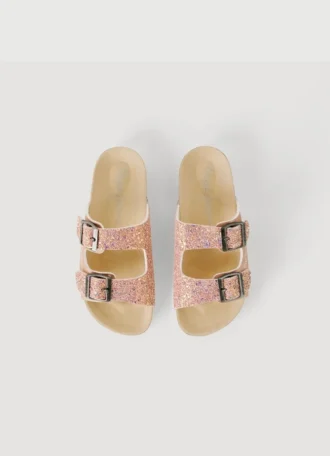 Sandalen mit Glitzer-Details Sandalen mit Glitzer-Details