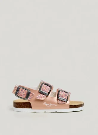 Sandalen mit Glitzer-Details