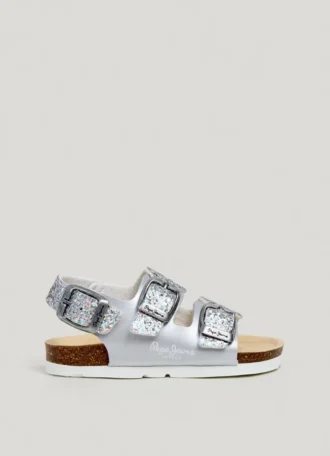 Sandalen mit Glitzer-Details