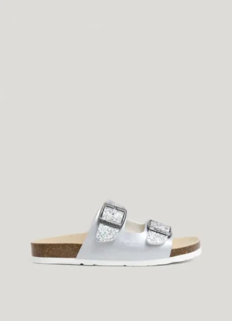 Sandalen mit Glitzer-Details