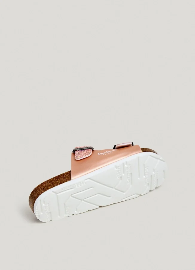 Sandalen mit Glitzer-Details Sandalen mit Glitzer-Details