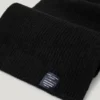 Set aus geripptem Hut und Schal Set aus geripptem Hut und Schal