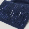 Set aus Paillettenmütze und Schal
