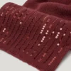 Set aus Paillettenmütze und Schal