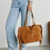 Shopper-Tasche aus Wildleder