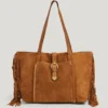 Shopper-Tasche aus Wildleder