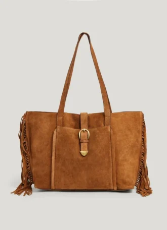 Shopper-Tasche aus Wildleder