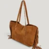Shopper-Tasche aus Wildleder