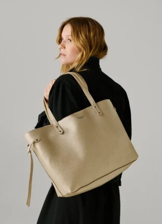 Shopper-Tasche in Lederoptik