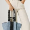 Shopper-Tasche mit geprägtem Logo