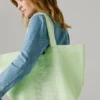Shopper-Tasche mit Logo-Print