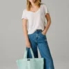 Shopper-Tasche mit Logo-Print