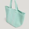 Shopper-Tasche mit Logo-Print