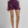 Shorts mit abstraktem Print
