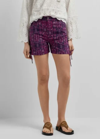 Shorts mit abstraktem Print