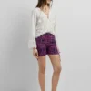 Shorts mit abstraktem Print