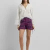 Shorts mit abstraktem Print