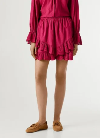 Skort mit Rüschen