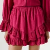 Skort mit Rüschen