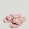 Slider-Sandalen mit Animal-Print Slider-Sandalen mit Animal-Print