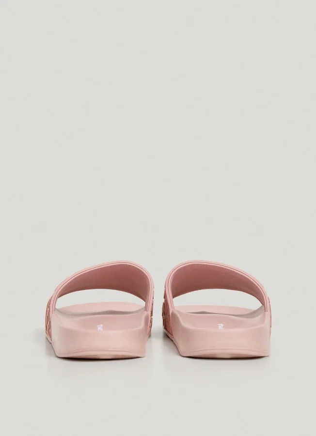 Slider-Sandalen mit Animal-Print Slider-Sandalen mit Animal-Print