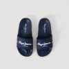 Slider-Sandalen mit Logo Slider-Sandalen mit Logo