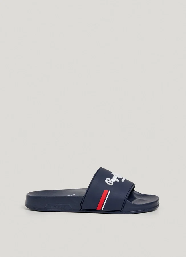 Slider-Sandalen mit Logo Slider-Sandalen mit Logo