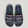Slider-Sandalen mit Logo