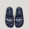 Slider-Sandalen mit Logo Slider-Sandalen mit Logo