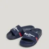 Slider-Sandalen mit Logo Slider-Sandalen mit Logo